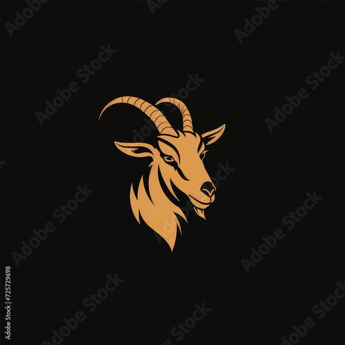 Vector Logo of Goat, Illustration