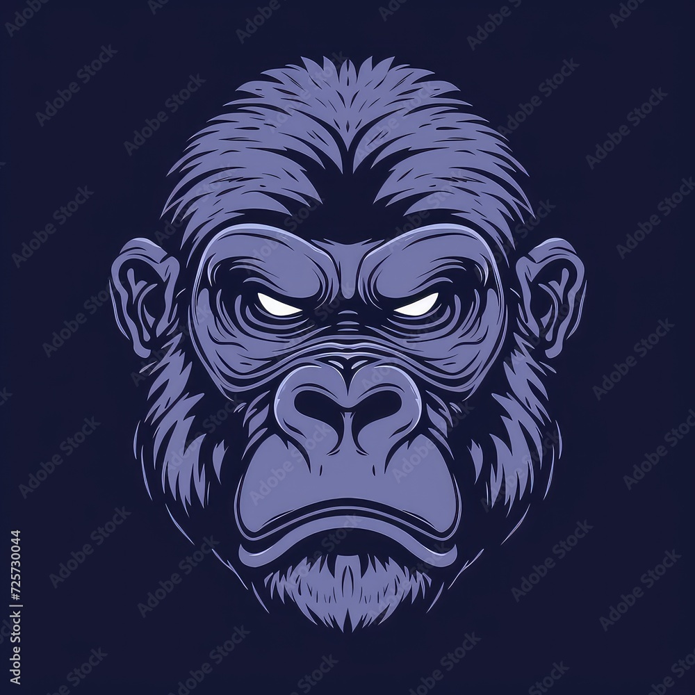 Vector Logo of Gorilla, Illustration