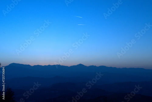 sunrise in the mountains