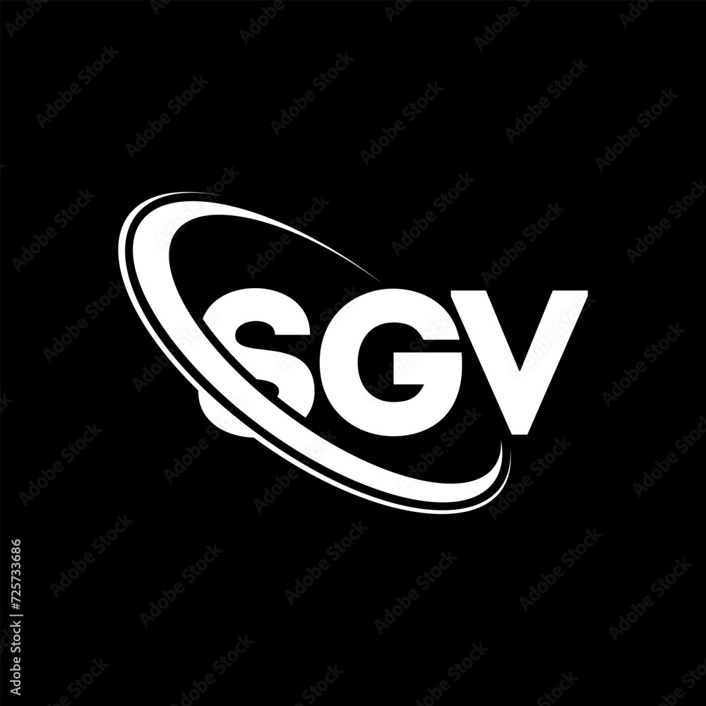 SGV logo. SGV letter. SGV letter logo design. Initials SGV logo linked