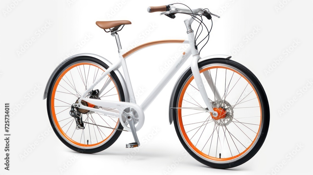 Fototapeta premium bicycle isolated on white background