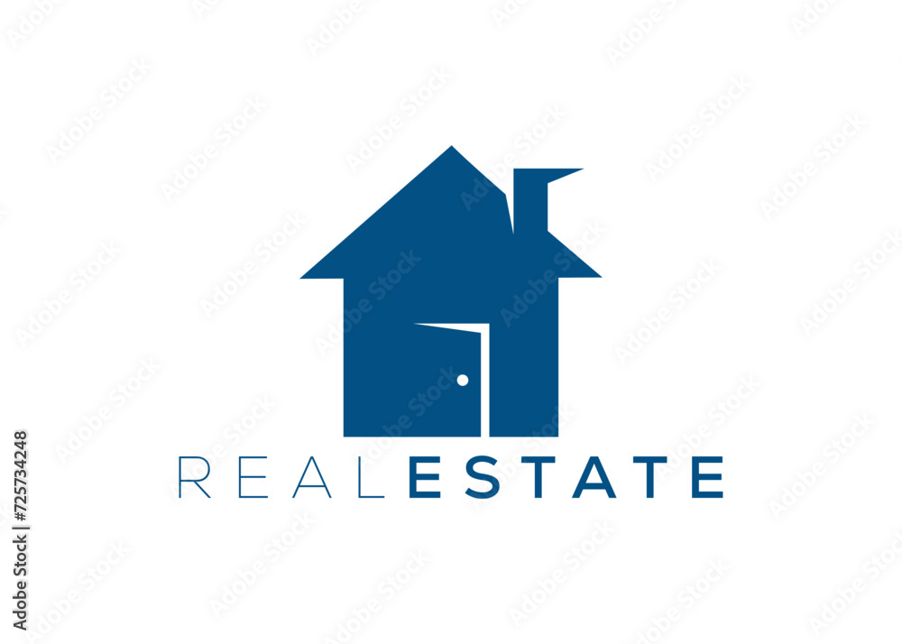 Minimalist real estate logo design vector template. Home property logo Minimalist real estate logo design vector template. Home property logo