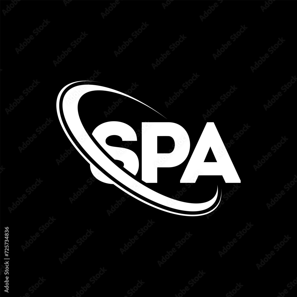 SPA logo. SPA letter. SPA letter logo design. Initials SPA logo linked with circle and uppercase monogram logo. SPA typography for technology, business and real estate brand. SPA logo. SPA letter. SPA letter logo design. Initials SPA logo linked with circle and uppercase monogram logo. SPA typography for technology, business and real estate brand.