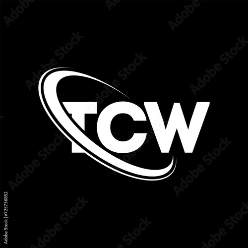 TCW logo. TCW letter. TCW letter logo design. Intitials TCW logo linked with circle and uppercase monogram logo. TCW typography for technology, business and real estate brand.