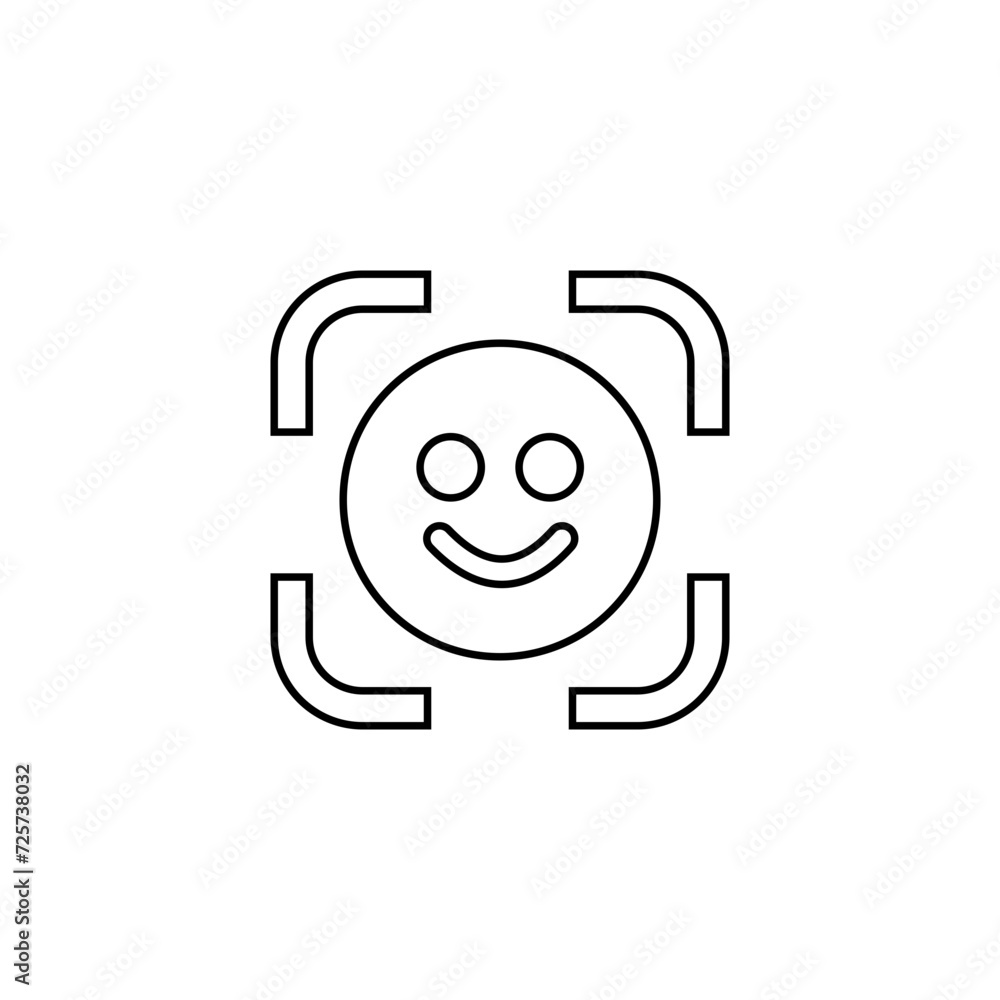 Identity icon. Driver licence business concept. Simple Set of Biometric Related Vector Line Icons. Digital eye with scanning frame vector outline sign. Identity icon. Driver licence business concept. Simple Set of Biometric Related Vector Line Icons. Digital eye with scanning frame vector outline sign.