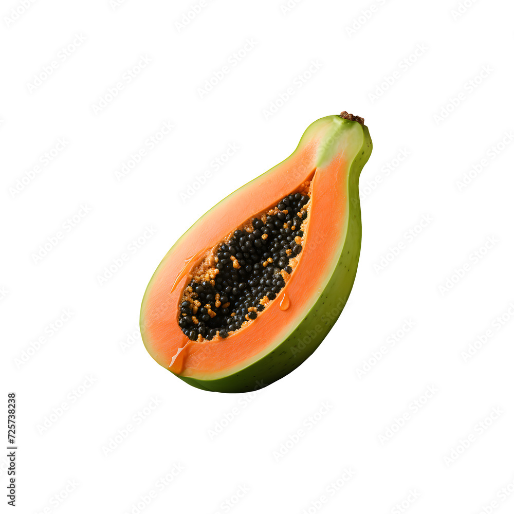 Papaya isolated on transparent background Papaya isolated on transparent background