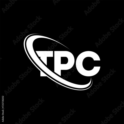 TPC logo. TPC letter. TPC letter logo design. Initials TPC logo linked with circle and uppercase monogram logo. TPC typography for technology, business and real estate brand.