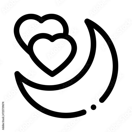 honeymoon line icon