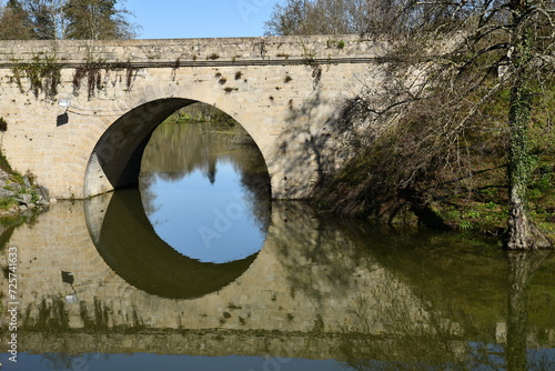 reflet sous le pont