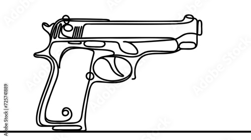 Gun. A short handgun for shooting at short distances. International Small Arms Destruction Day.