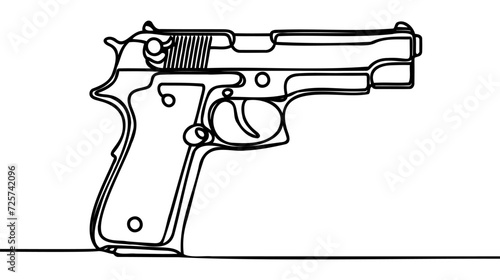 Gun. A short handgun for shooting at short distances. International Small Arms Destruction Day.