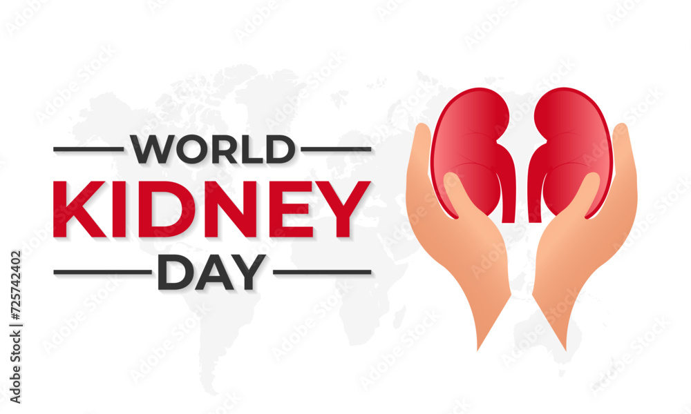 World Kidney Day. Human Kidney health concept. kidney shaped with two hand. Greeting card, poster, flyer and Banner, background design. World Kidney Day. Human Kidney health concept. kidney shaped with two hand. Greeting card, poster, flyer and Banner, background design.