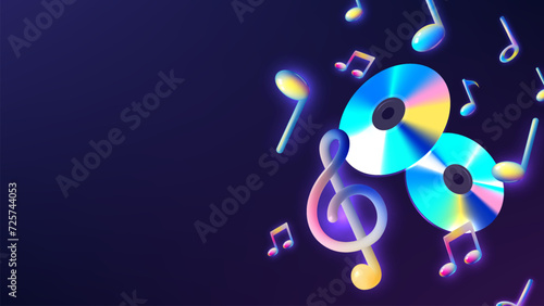 Y2K music background banner
