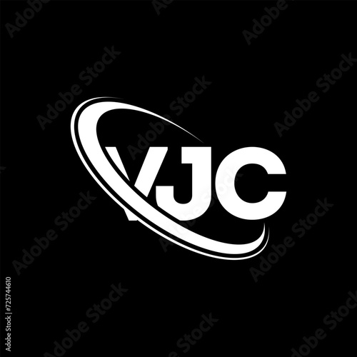 VJC logo. VJC letter. VJC letter logo design. Initials VJC logo linked with circle and uppercase monogram logo. VJC typography for technology, business and real estate brand.