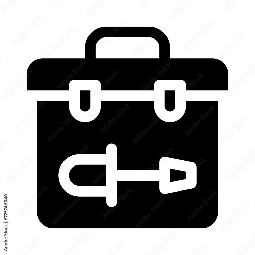 toolbox glyph icon toolbox glyph icon