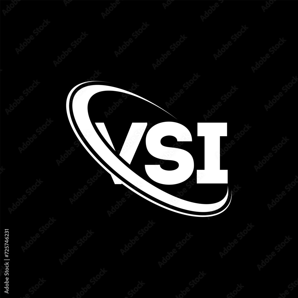 VSI logo. VSI letter. VSI letter logo design. Initials VSI logo linked