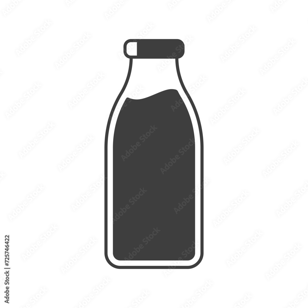 milk bottle icon design vector template milk bottle icon design vector template