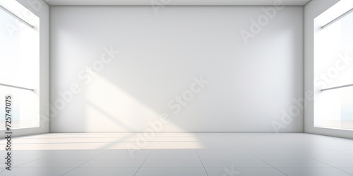 Wallpaper Mural Empty room with blurred backdrop and window shadows. Abstract white studio background. Display product on banner. Torontodigital.ca
