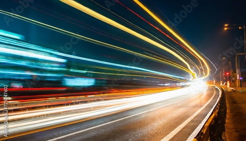 abstract motion blur of traffic light background