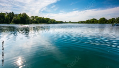 beautiful ripples on the water surface