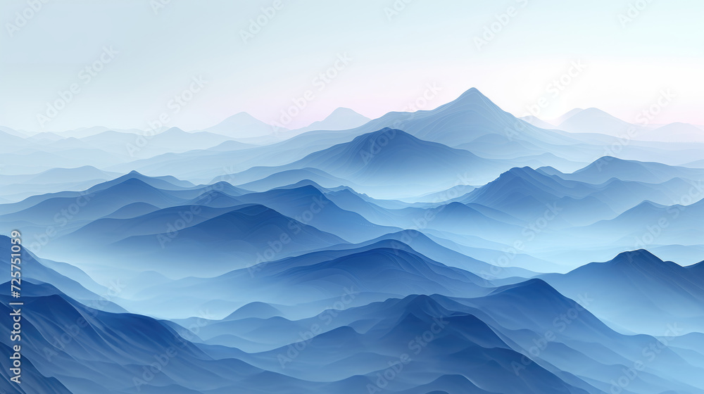 Fototapeta premium Abstract background with mountains.