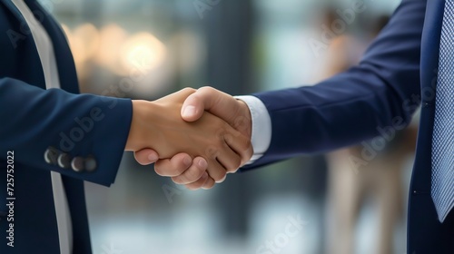 Professional Business Handshake. Generative ai