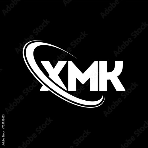 XMK logo. XMK letter. XMK letter logo design. Initials XMK logo linked with circle and uppercase monogram logo. XMK typography for technology, business and real estate brand.