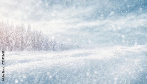 fresh snow background natural winter background texture blurred © Francesco