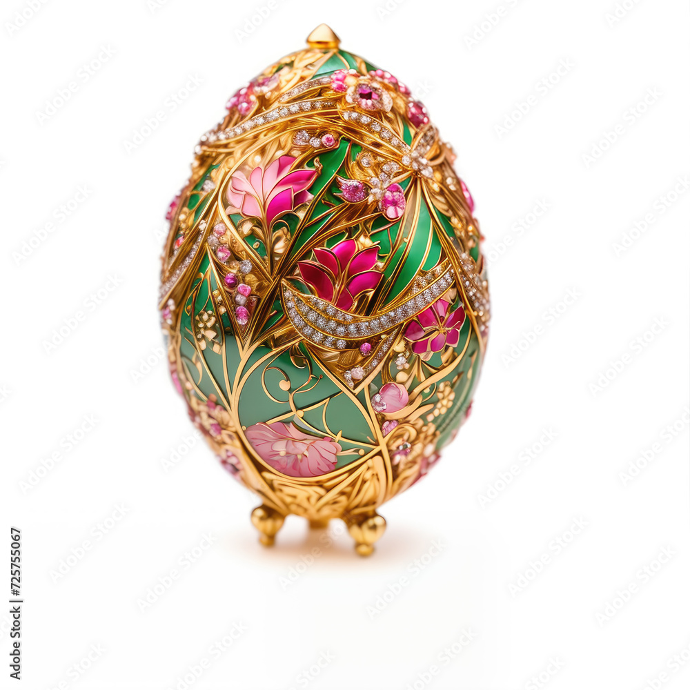 Jewelry egg. Abstract illustration. AI generated. Jewelry egg. Abstract illustration. AI generated.