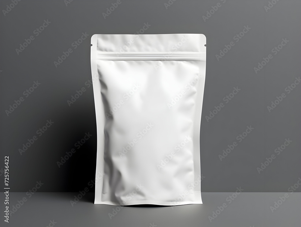 Food bag blank mockup with isolated background Food bag blank mockup with isolated background