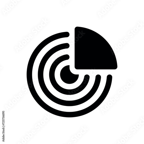 pie chart icon vector illustration
