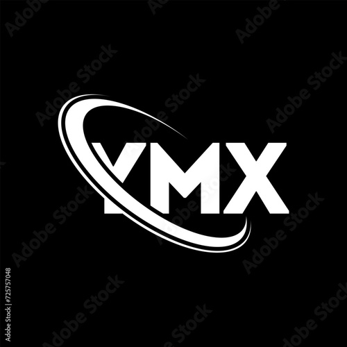 YMX logo. YMX letter. YMX letter logo design. Initials YMX logo linked with circle and uppercase monogram logo. YMX typography for technology, business and real estate brand. photo