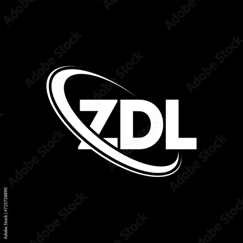 ZDL logo. ZDL letter. ZDL letter logo design. Initials ZDL logo linked with circle and uppercase monogram logo. ZDL typography for technology  business and real estate brand.
