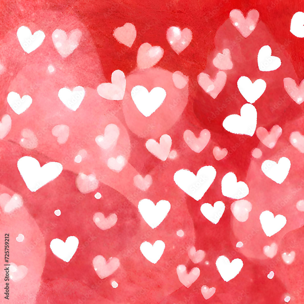 Bokeh hearts background