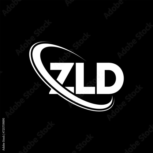 ZLD logo. ZLD letter. ZLD letter logo design. Initials ZLD logo linked with circle and uppercase monogram logo. ZLD typography for technology, business and real estate brand.