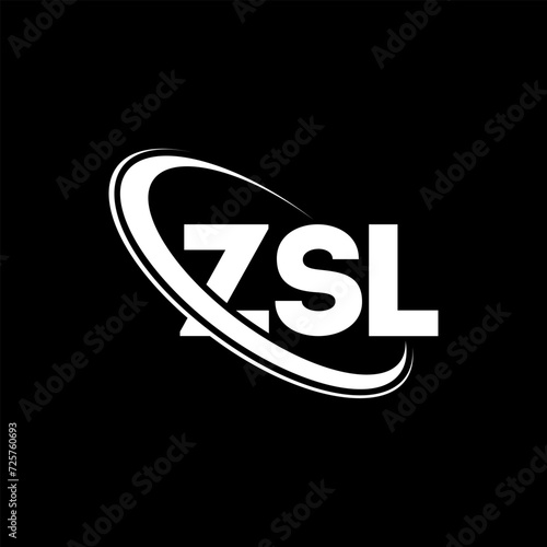 ZSL logo. ZSL letter. ZSL letter logo design. Initials ZSL logo linked with circle and uppercase monogram logo. ZSL typography for technology, business and real estate brand. photo