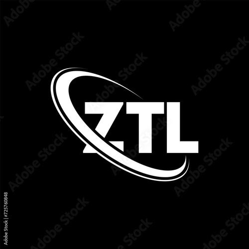 ZTL logo. ZTL letter. ZTL letter logo design. Initials ZTL logo linked with circle and uppercase monogram logo. ZTL typography for technology, business and real estate brand. photo
