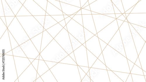 Abstract luxury gold geometric random chaotic lines. Random geometric line pattern on a transparent background. Random chaotic lines abstract geometric patterns of modern design. 