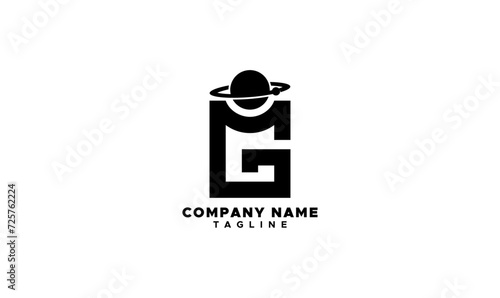 g planet logo, g logo with planet, logo, minimalist, g logo, g design, letter g, fashion logo, streetwear, Creative and abstract g logo