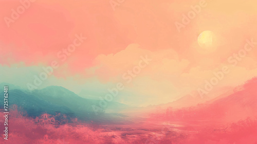 a pastel peach fuzz color background photo