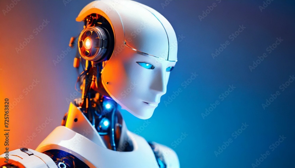 Highly detailed Portrait beautiful white robot with artificial intelligence Highly detailed Portrait beautiful white robot with artificial intelligence