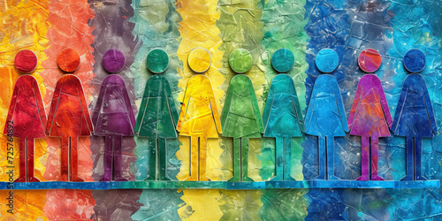 Gender Equality: A Symbolic Image Illustrating the Pursuit of Equal Rights, Opportunities, and Treatment for People of All Genders, Advocating for Gender Equity in Society photo