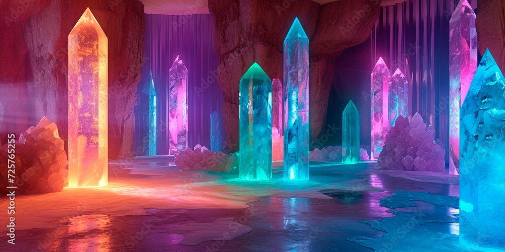 Crystal room with healing ligth 18