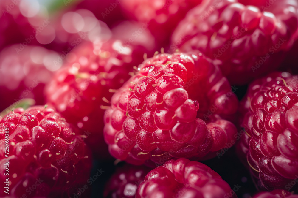 Succulent Raspberry Berry Macro Succulent Raspberry Berry Macro