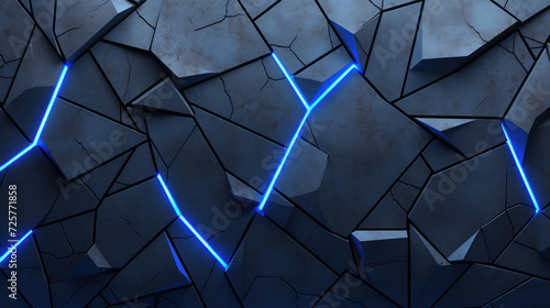 3d Abstract futuristic grey background with lights as wallpaper illustration