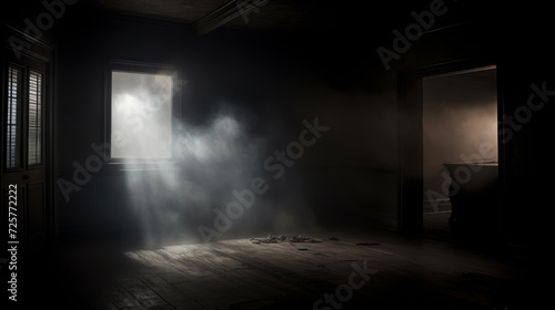Whispers in the Mist A Mysterious Foggy Industrial Room