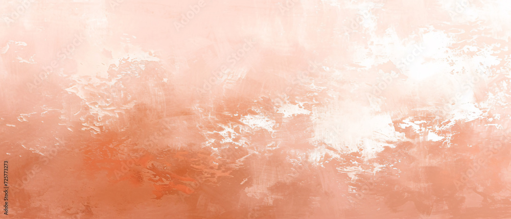an artistic composition with a subdued peach fuzz watercolor background