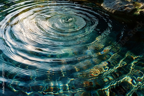 ripple ripples in a pool of water