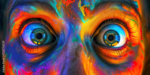 Fear and Apprehension: Wide Eyes and Tense Body Language, Signifying Fear and Apprehension in Response to a Threat