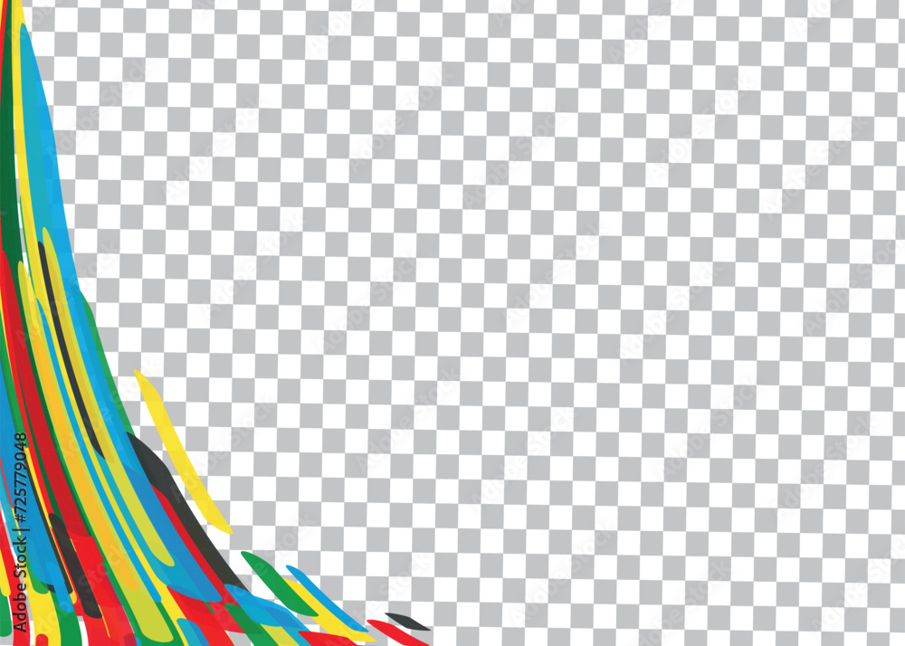 Curved colored lines on a white background. Curved colored lines on a white background.